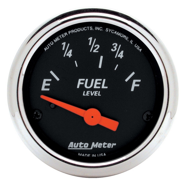 2-1/16" FUEL LEVEL, 73-10 Ω, DESIGNER BLACK